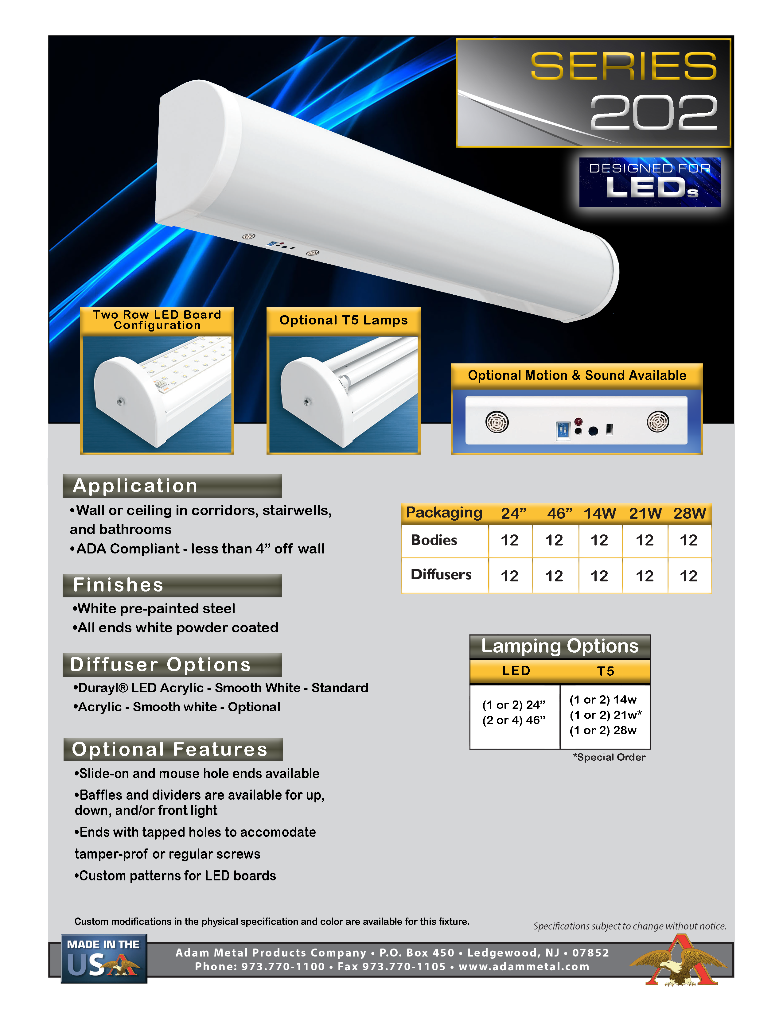 202 LED Product Sheet